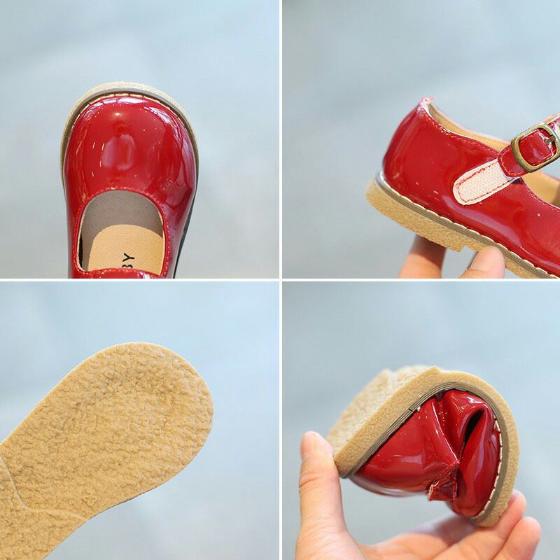 Giày búp bê da bóng bé gái MG baby đế êm form rất đẹp