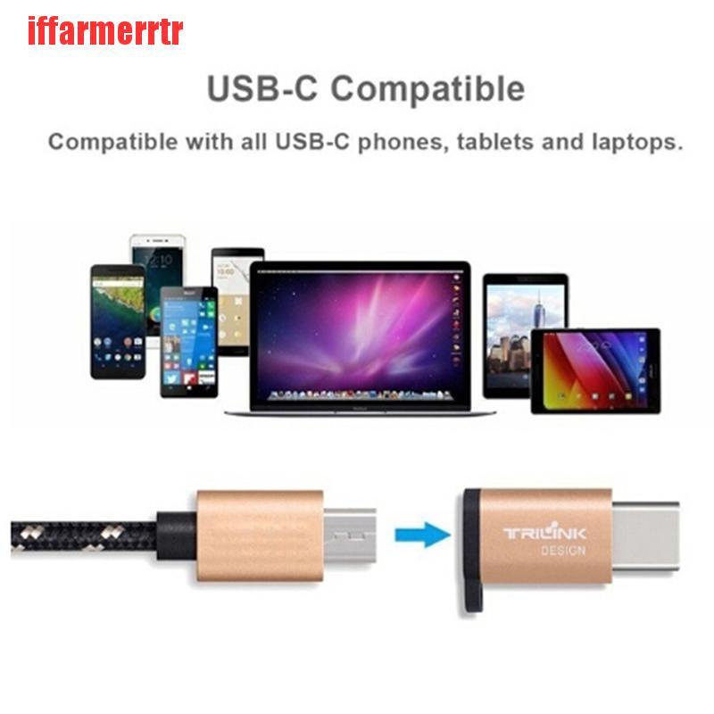 Đầu Chuyển Đổi Usb Type C Sang Micro Usb Bằng Nhôm Có Móc Khóa Tiện Dụng | BigBuy360 - bigbuy360.vn
