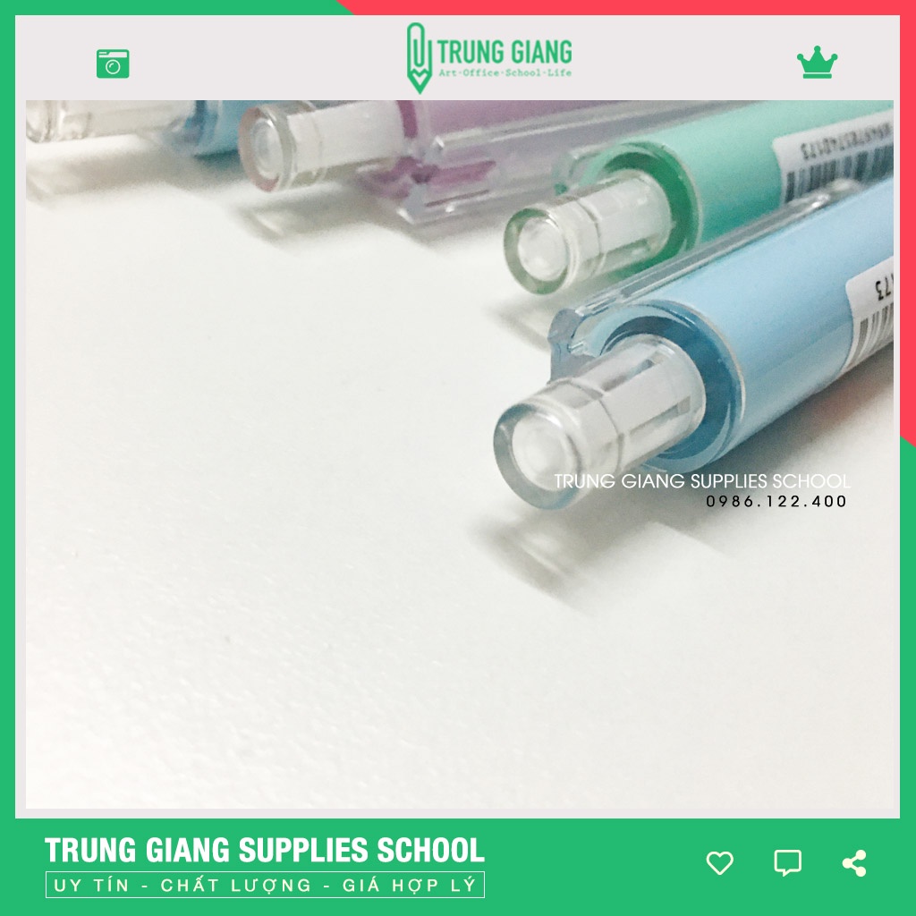 Bút máy bấm CG08 bút luyện chữ đẹp ngòi mài luyện nét thanh đậm dành cho học sinh tiểu học