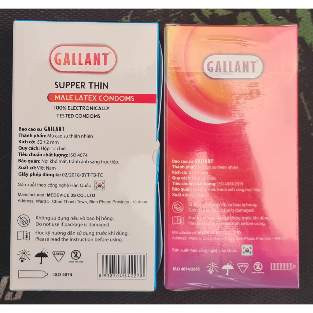 Bao cao su Gallant Super Thin - Sản xuất theo công nghệ Hàn Quốc