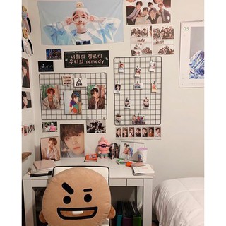 Combo in 30 ảnh + khung sắt + đèn led + pin + dây cói + 30 kẹp gỗ