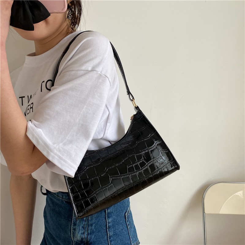Túi kẹp nách túi xách nữ đeo vai đeo chéo da vân cá sấu sang trọng phong cách hàn quốc -TX009 | BigBuy360 - bigbuy360.vn