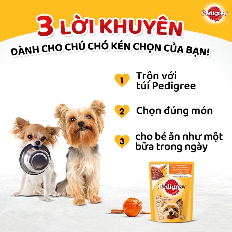 Súp cho chó Pedigree 80gr và 130gr cho chó