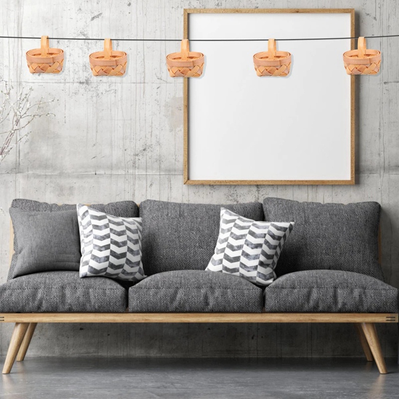 Set 12 Giỏ Gỗ Mini Đựng Đồ Đa Năng Tiện Dụng