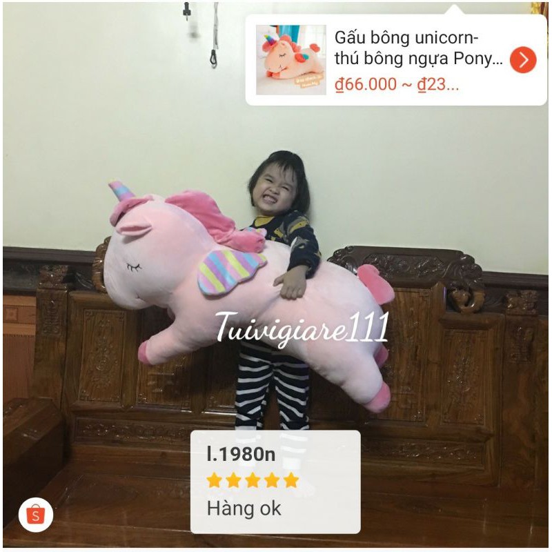 Gấu bông unicorn thú bông ngựa Pony 1 sừng kỳ lân