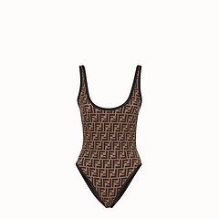 Đồ Bơi Một Mảnh Màu Nâu Lycra® Áo Tắm