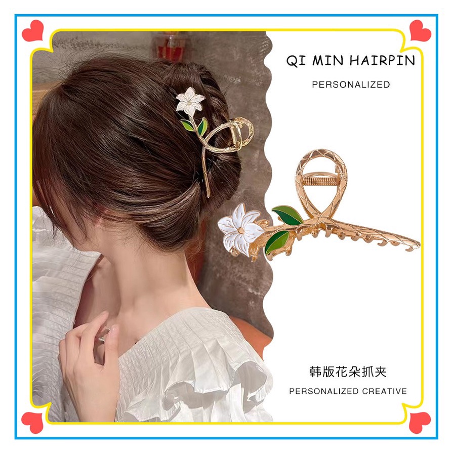 Kẹp TóC HìNh Hoa ĐíNh Kim Cương Giả ThờI Trang Cho Nữ