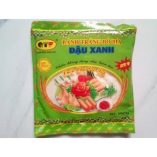 Bánh tráng bò bía đậu xanh cuốn chả giò. 1 bịch