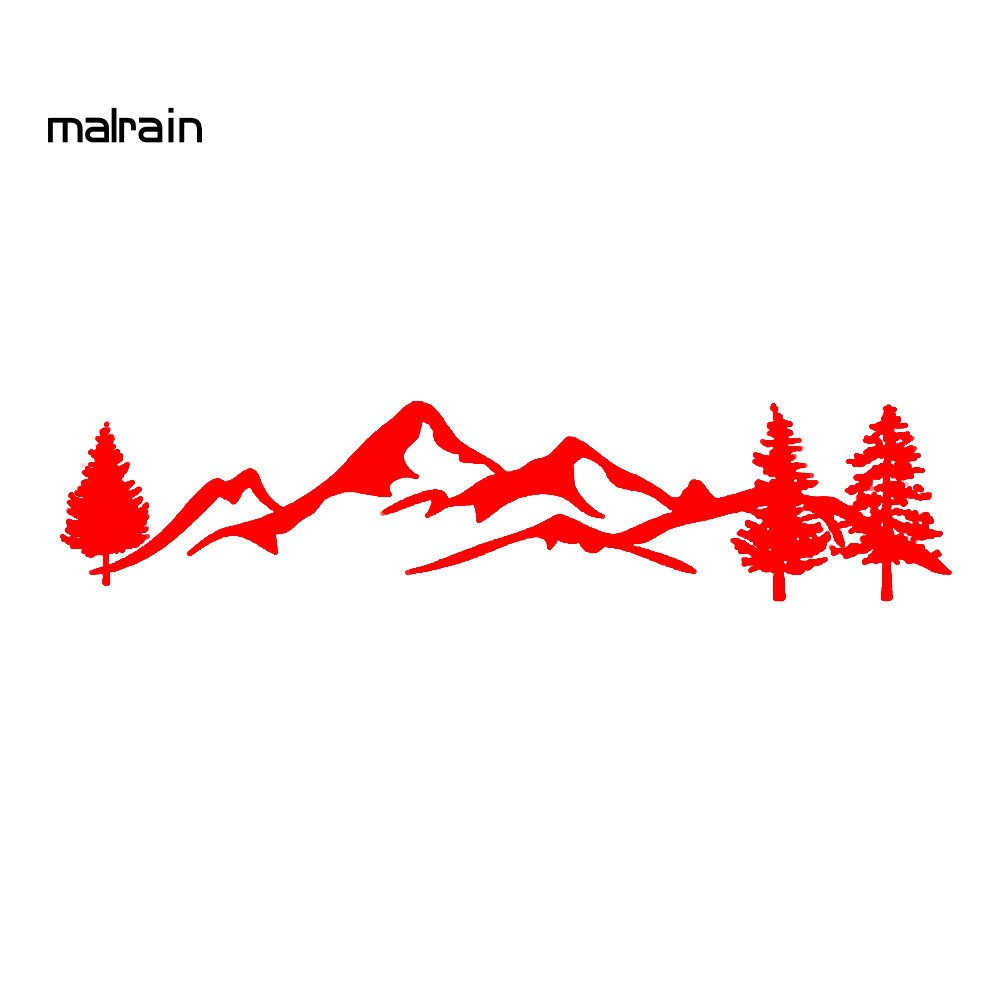 Miếng dán phản quang hình cây và núi trang trí xe hơi SUV RV