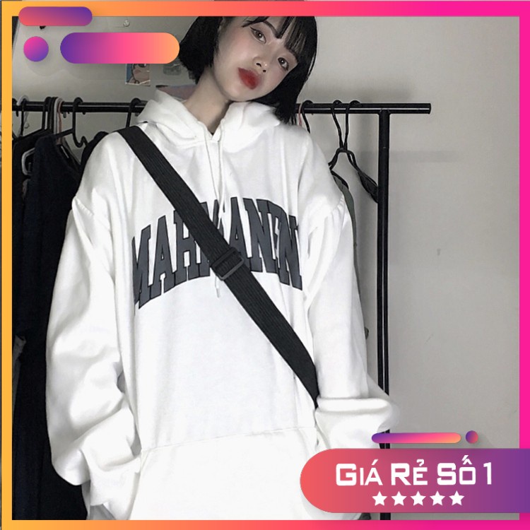 Áo hoodie nỉ bông form rộng phong cách Unisex HD03