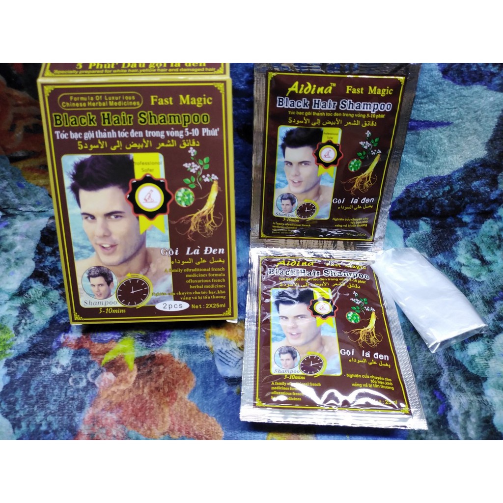 [Sỉ-Rẻ] Dầu gội là đen hộp 2 gói Fast Magic - PN [Lẻ-Sỉ]