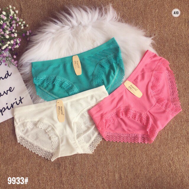 Combo 10 Quần lót thông hơi VIỀN REN mẫu mới mùa hè - SCXQL08