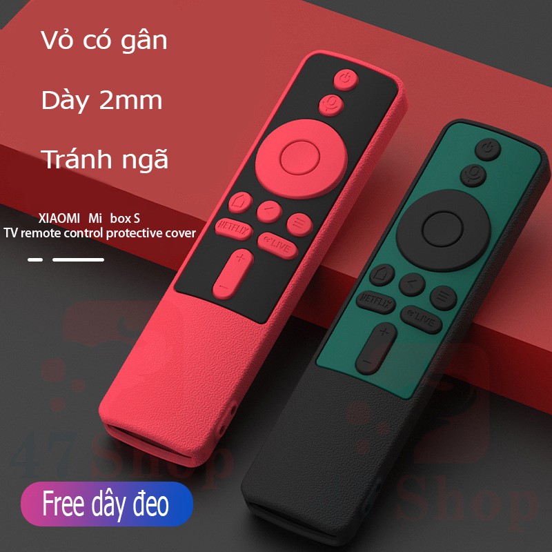 [CHÍNH HÃNG SIKAI] Vỏ silicon điều khiển Mibox S - Vỏ silicon bảo vệ remote Mibox S (Loại kín phím)