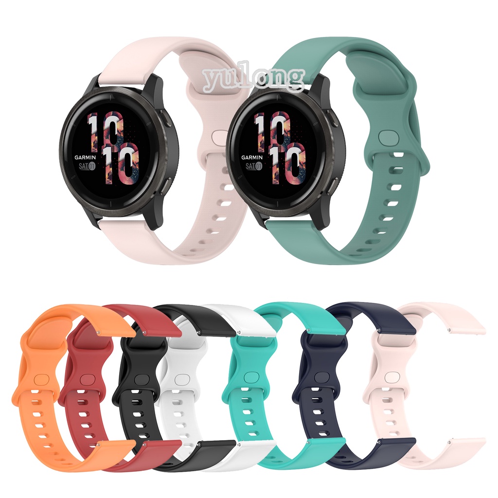 Dây Đeo Thay Thế Bằng Silicone Mềm 22mm Cho Đồng Hồ Garmin Venu 2 Venu2 45Mm Vivoactive 4
