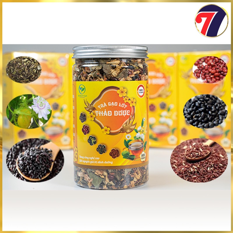 Trà Gạo Lức Thảo Dược Thanh Lọc cơ thể, Thải Độc Tố, Giảm Béo, Lão Hóa Da (800Gram)