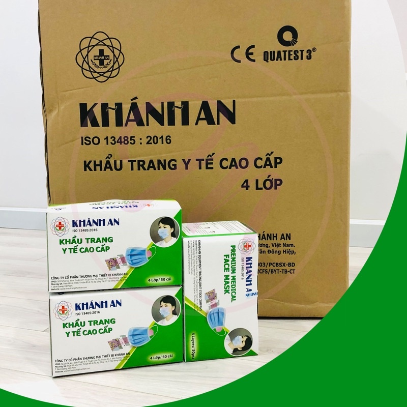 (Loại dày)Khẩu trang y tế 4 lớp kháng khuẩn