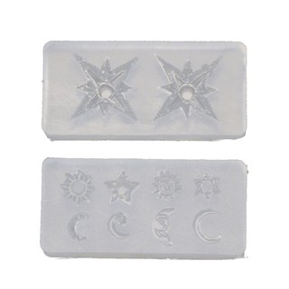 Khuôn Silicone Làm Trang Sức Hình Mặt Trăng / Ngôi Sao