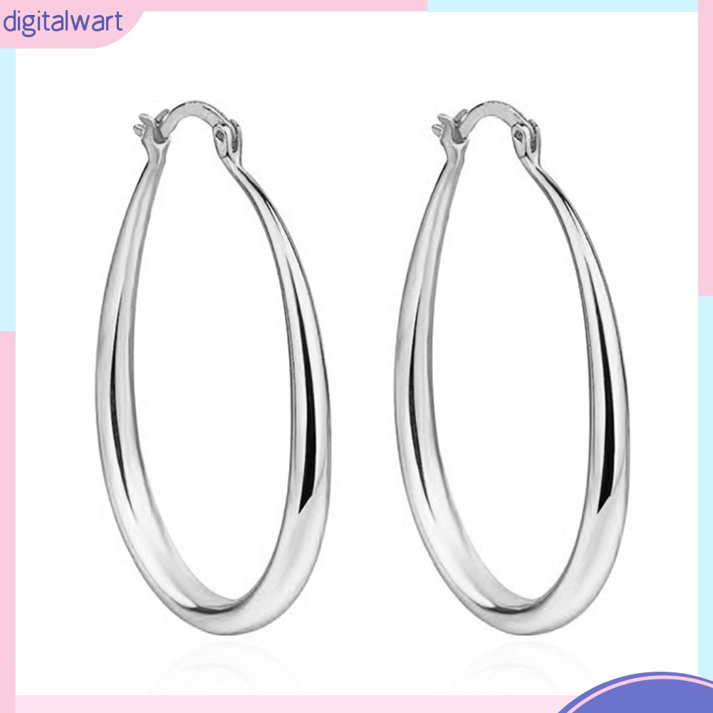 Cặp Bông Tai Khoen Tròn Đơn Giản Cho Nữ