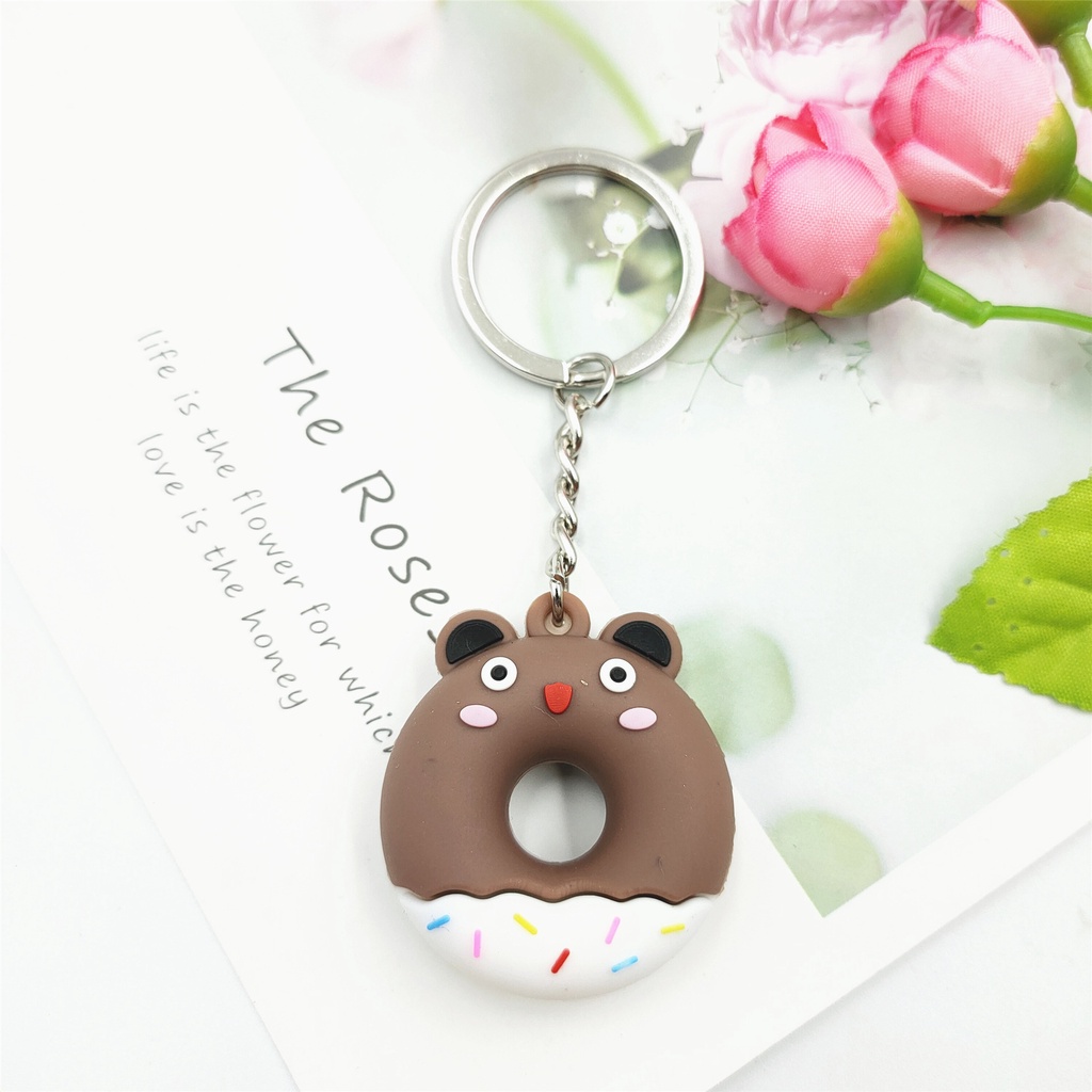 Móc khóa chiếc bánh vòng tròn xinh xắn