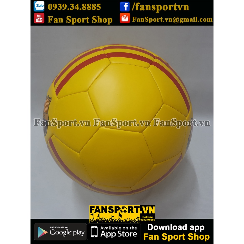 Trái bóng Ball Barcelona 2019 2020 2021 four shirt yellow official size 5