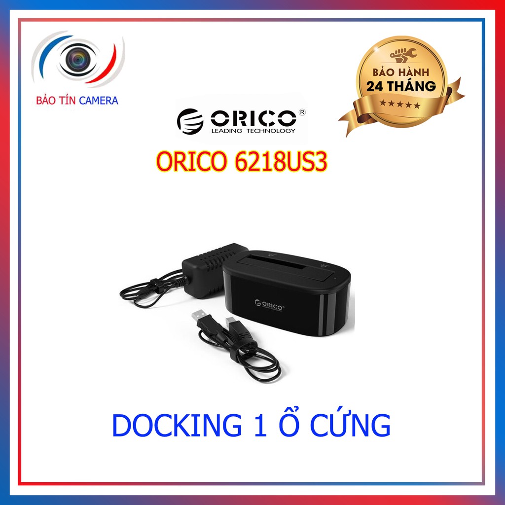 Dock cắm ổ cứng 3’5 & 2’5 cổng USB 3.0 Orico 6218US3– Hàng Phân Phối Chính Hãng.