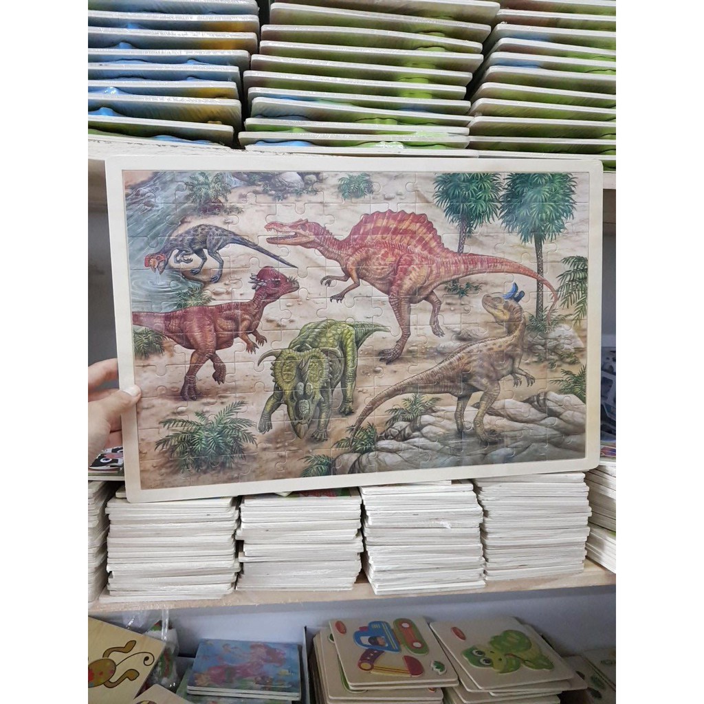 Đồ chơi gỗ -Ghép hình 100 mảnh phong cách Châu Âu
