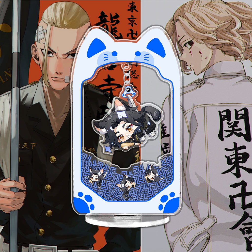 Mô hình gắp thú bông Tokyo Revengers standee chibi các nhân vật Mikey Draken  kèm theo móc khóa 15cm phụ kiện HM Decor