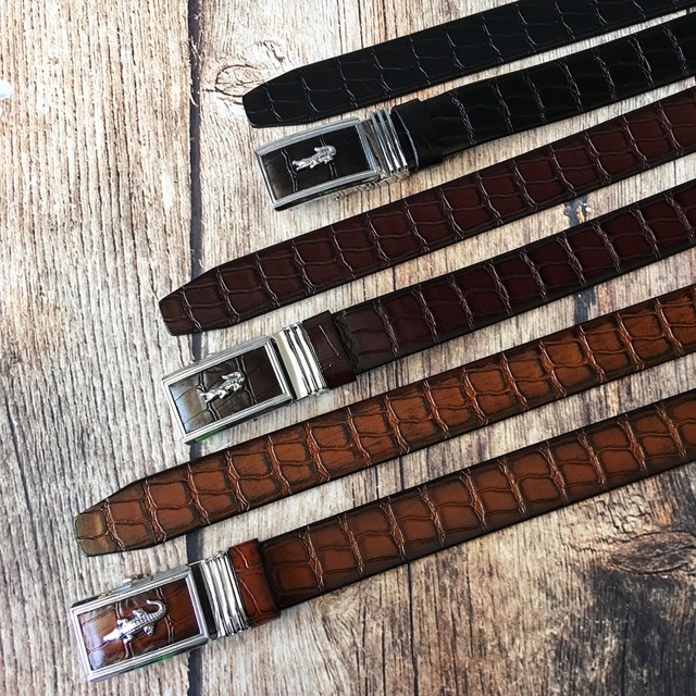 Thắt Lưng Nam - Dây Nịt Da Bò Vân Cá Sấu Loại Một BCS01