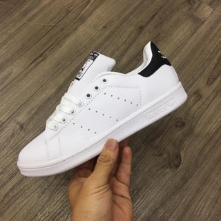 (Video cận cảnh) Giày thể thao sneaker stan smith gót đen