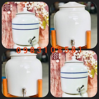 SALE BÌNH NƯỚC TRẮNG 8L SIÊU THỊ GỐM SỨ BÁT TRÀNG