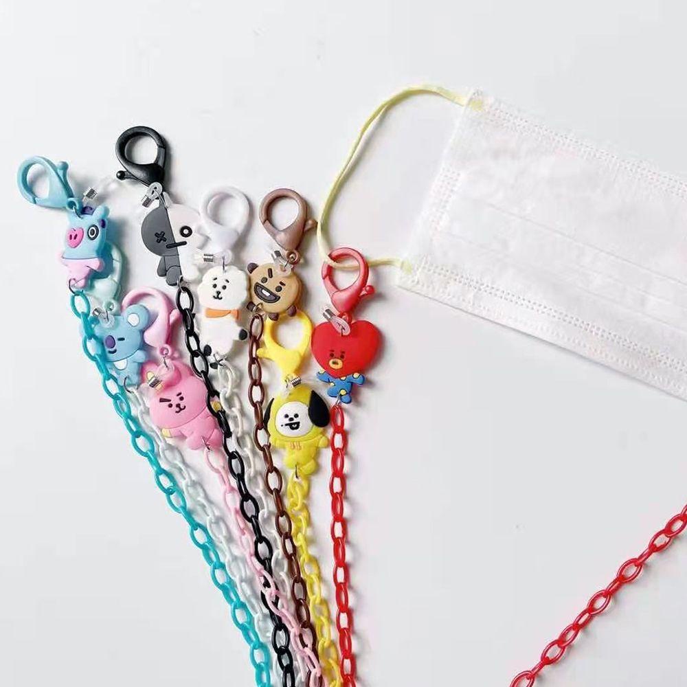 Dây Đeo Mắt Kính Bằng Acrylic Họa Tiết Hoạt Hình Trái Tim Phong Cách Hàn Quốc