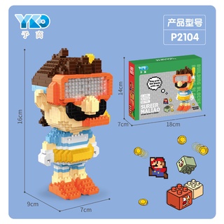 Đồ chơi lắp ráp nhân vật hoạt hình mario 3d sáng tạo