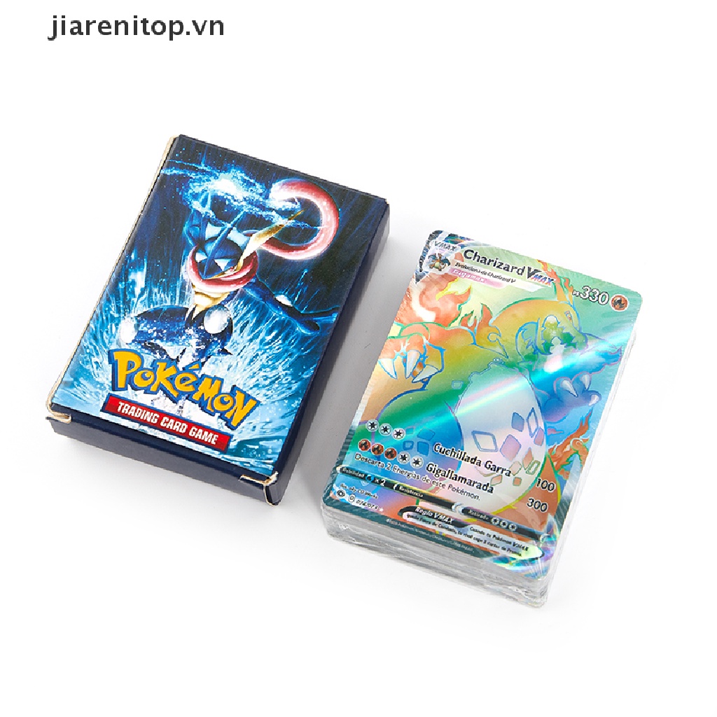 Pokemon Cards in Spanish TEAM GX VMAX Trainer Energy Holographic Playing Cards