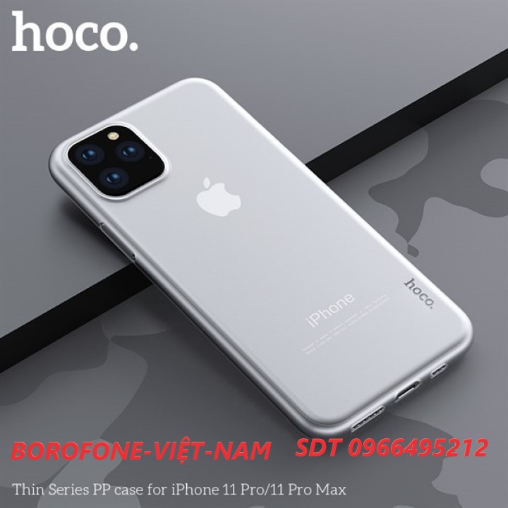 [ĐÃ CÓ 12] ỐP SILICON TRONG SUỐT CHÍNH HÃNG HOCO LIGHT SERIES SIÊU MỎNG SIÊU DẺO IPHONE X-11 PRO MAX