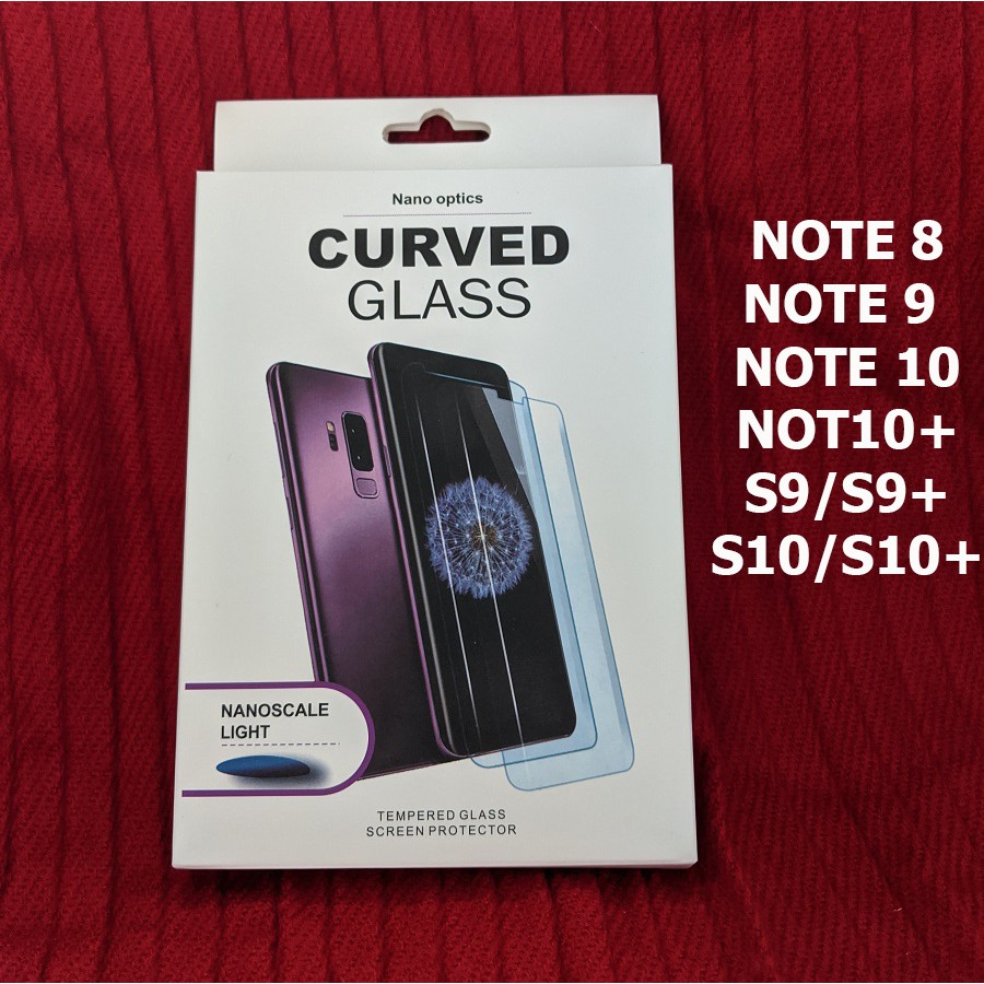 Kính cường lực full keo UV Note 8 Note 9 Note 10 Note 10 Plus S9 S9 Plus S10 S10 S10 Plus
