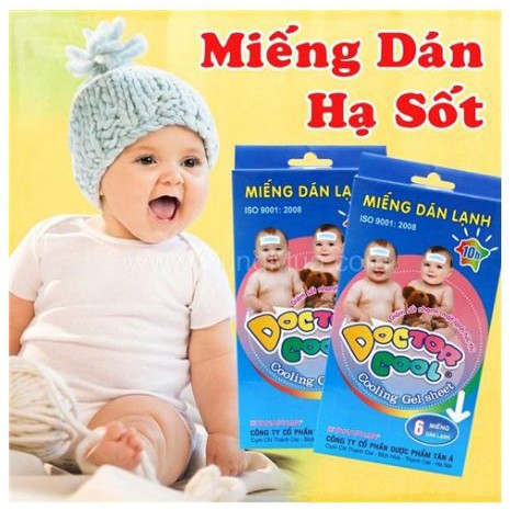 SỈ 20 HỘP, HỘP 6 MIẾNG Dán hạ sốt doctor cool