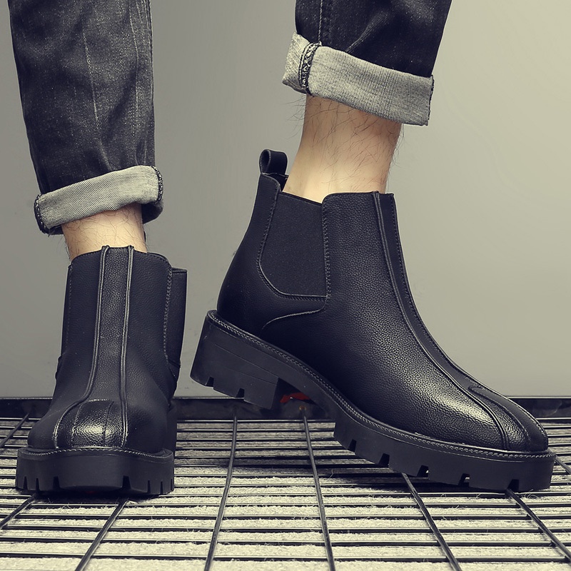 Giày Boot (bốt) Chelsea, giày cổ cao big size cỡ lớn EU:46-47 cho nam chân thon cân đối