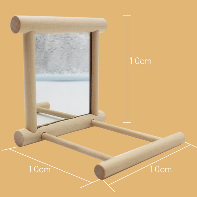Đồ chơi gắn kèm gương soi dành cho chim vẹt
