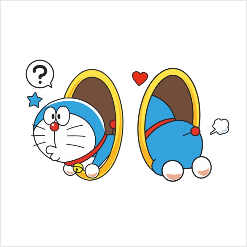Doraemon dán  nhãn dán trang trí ô tô   nhãn dán xe máy  nhãn dán xe điện   nhãn dán trang trí   nhãn dán sáng tạo dễ thương