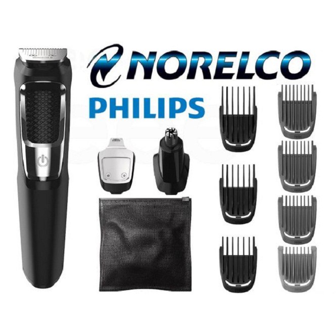 BỘ TÔNG ĐƠ CẮT TÓC TỈA RÂU PHILIPS MG3750 NEW Philips Norelco Multi Groomer 3000/MG3750