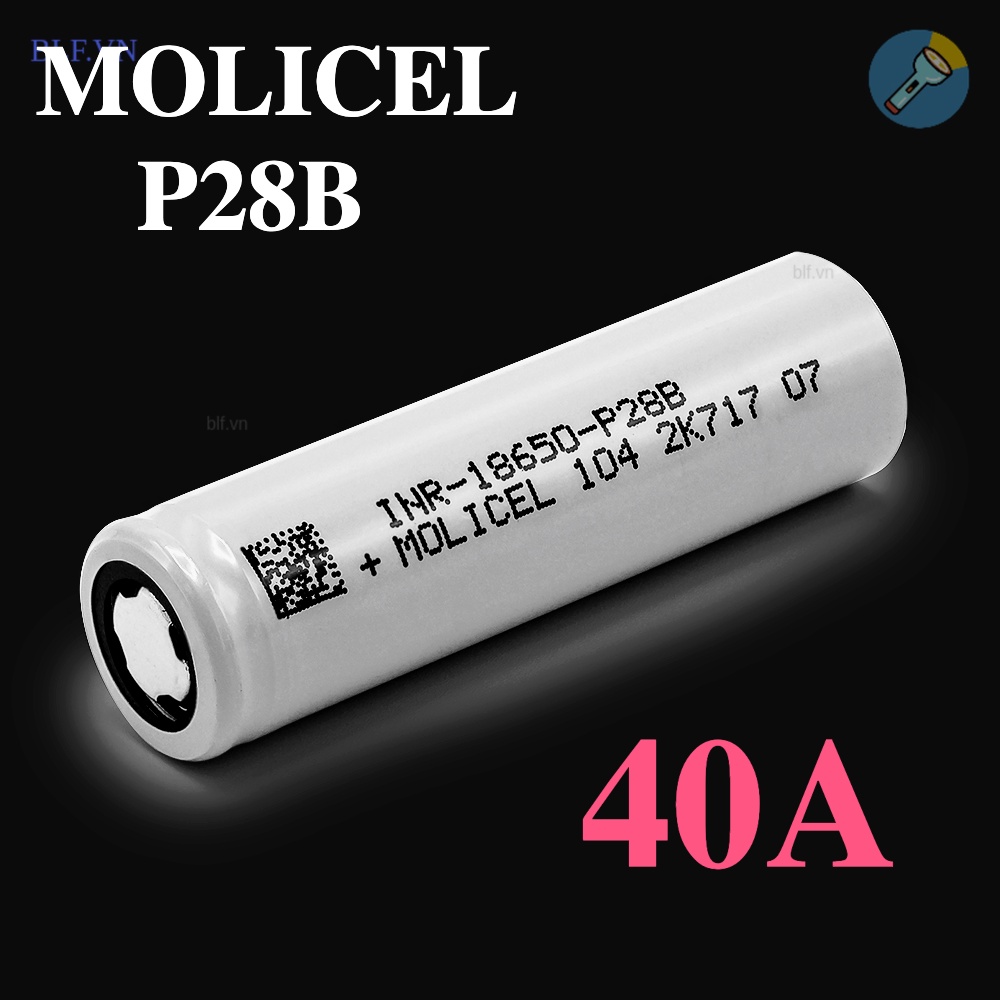 Pin Molicel P28B 2800mAh 40A Li-ion công suất cao INR-18650-P28B