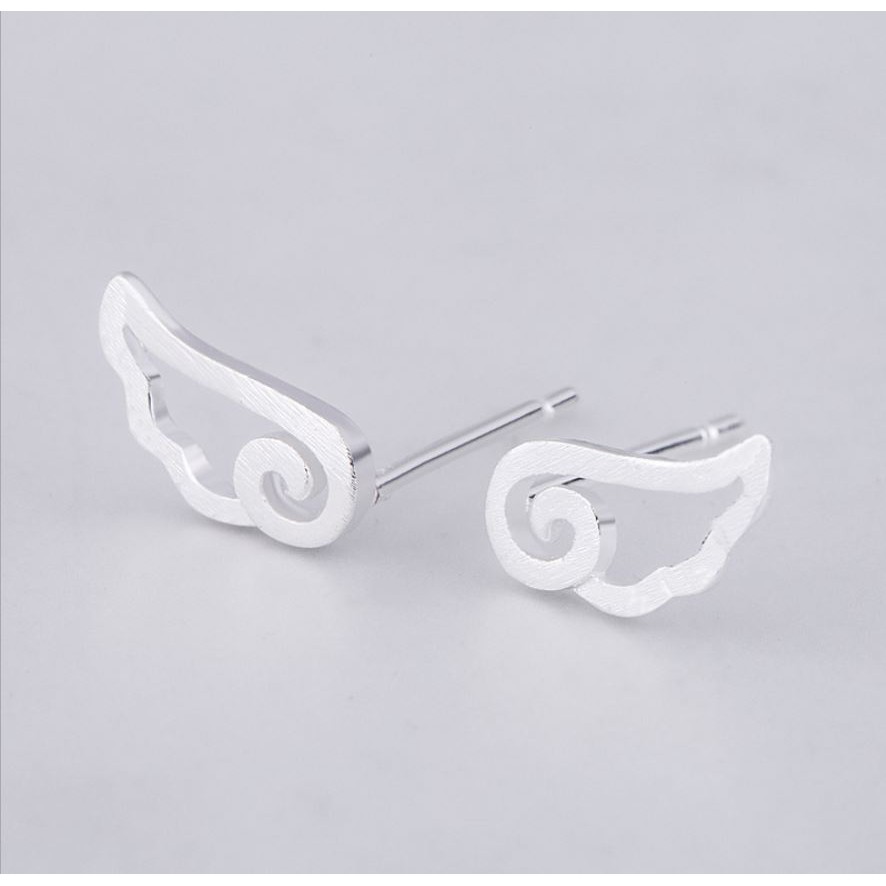 Bông tai EBI đôi cánh thiên thần mạ Bạc 925