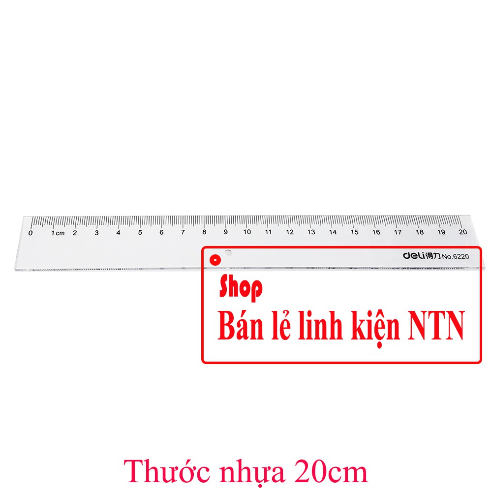 Thước đo nhựa 20cm