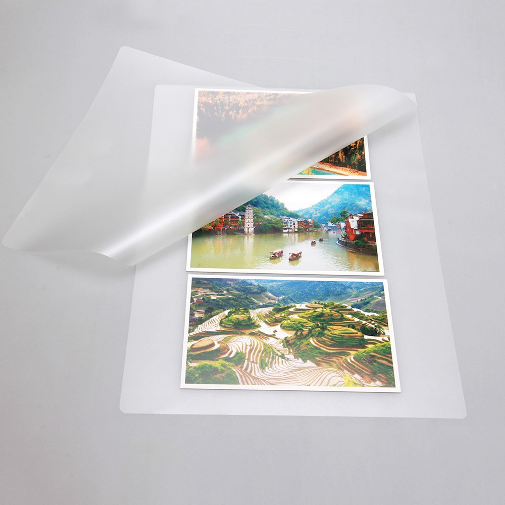 100PCS/Lot 60 Mic A4 Thermal Laminating Film PET for Photo/Files/Card/Picture Lamination Roll Hot Cold Packs Laminator Paper