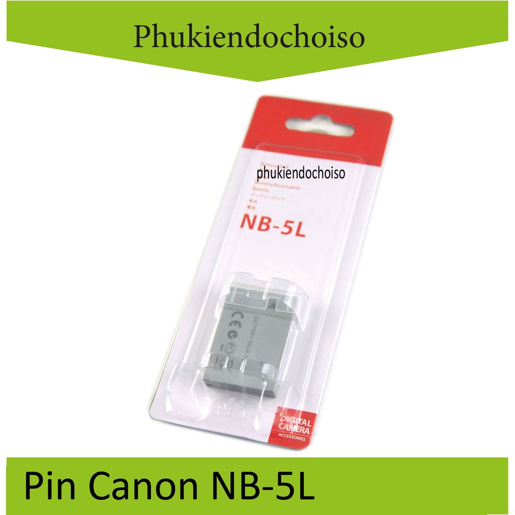 Bộ Sản phẩm 1 Pin 1 Sạc Canon NB-5L