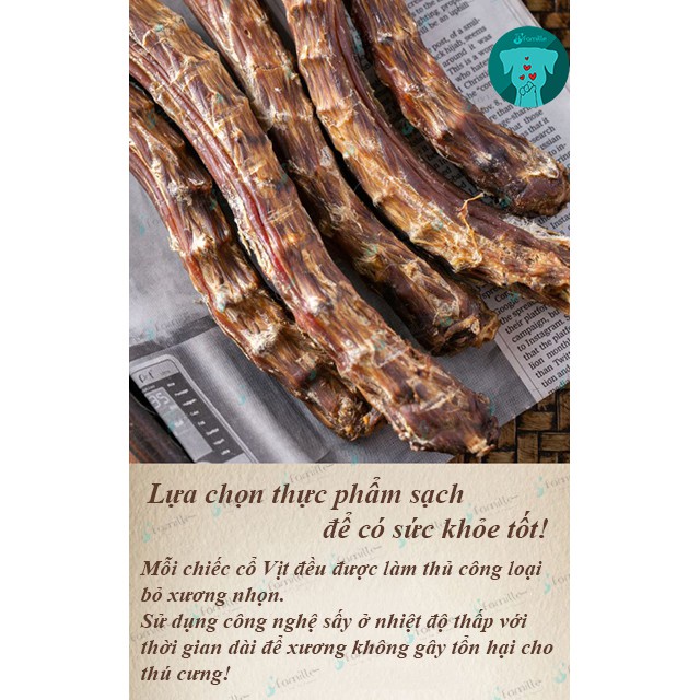 [TOP 1 SHOPEE]Cổ Vịt Sấy Khô JFamille, Snack Gặm Sạch Răng, Chăm Sóc Răng Miệng, Treat Thưởng Dinh Dưỡng. JF37