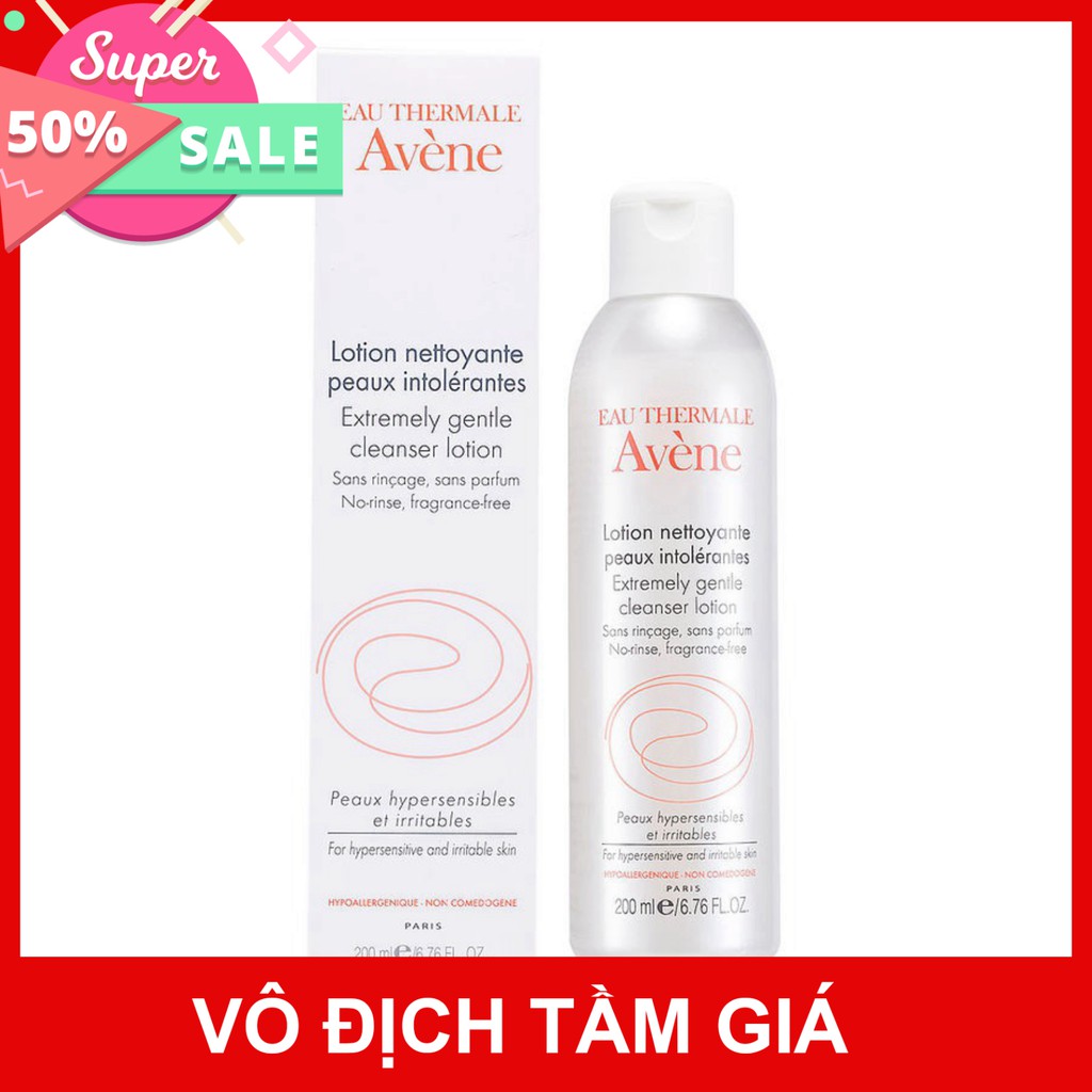 [CHÍNH HÃNG] Avène Lotion Tẩy Trang Cực Êm Dịu Extremely Gentle Cleanser 200ml