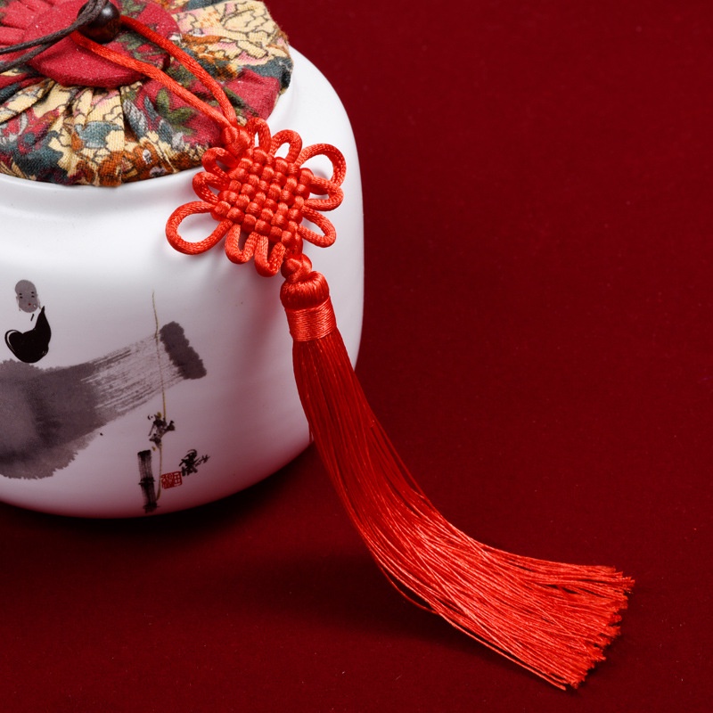 1 Dây thắt nút tua rua handmade phong cách Trung Hoa truyền thống dùng để trang trí nhà/xe hơi