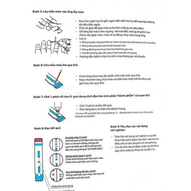 Test HIV Combo Alere 1/2 HIV (phát hiện HIV sau 14 ngày có nguy cơ)