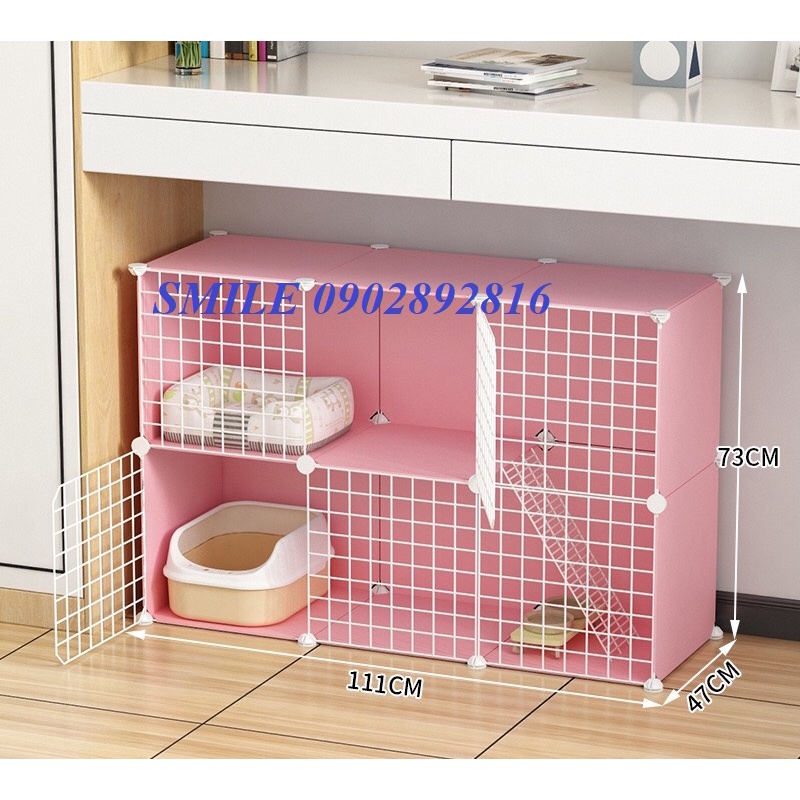 MÈO ,CHUỒNG CHÓ ,CHUỒNG QUÂY DƯỚI 6KG LẮP GHÉP SƠN TĨNH ĐIỆN CHO PET